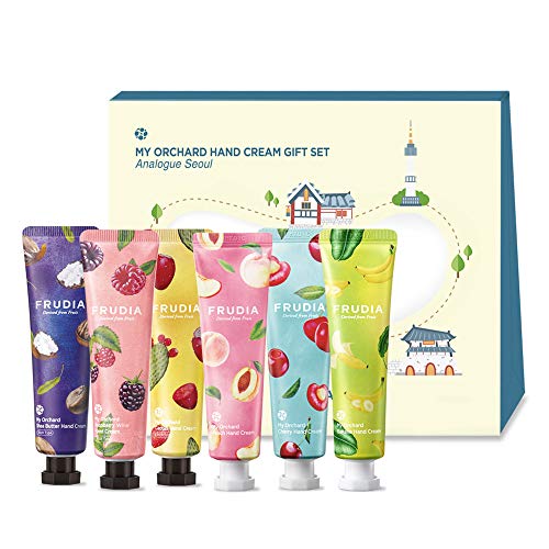 FRUDIA WELCOS My Orchard Hand Cream Gift Set Seoul Analogue Beauty Gift Set Body Lotion for Women Korean Lotion Hand Cream Gift Set Organic Hand Cream Moisturizing Lotion