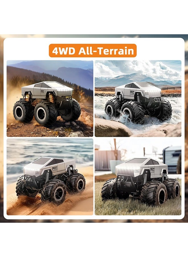 جي جي ار سي شاحنة JJRC RC سيارة ألعاب أطفال للأعمار من 8 سنوات فما فوق، سيارة تحكم عن بعد، شاحنة وحش مقاومة للماء، شاحنة برمائية رباعية الدفع لجميع التضاريس، مقياس 1:16، مركبات 2.4 جيجاهرتز، مثالية لهدية عيد ميلاد الأطفال  - Image 2