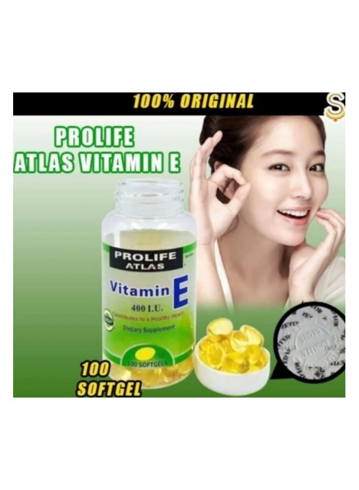 ATLAS PROLIFE ATLAS Vitamin E 400IU X 100 Softgels - Image 3