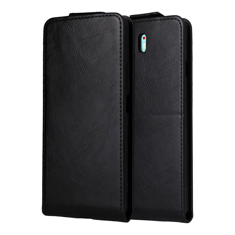 HuHa Case Cover For Tecno Camon 40 Pro 4G/ 5G Magnetic Vertical Flip Leather Phone Case with Buckle(Black) - Image 2