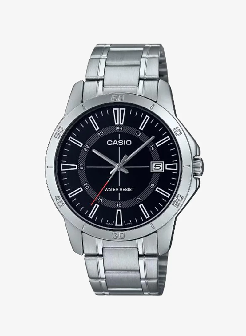 كاسيو Men's Stainless Steel Analog Watch MTP-V004D-1CUDF - 38 mm