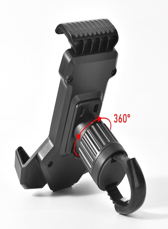 Lythor Bike Phone Mount - Sturdy Phone Mount for Motorcycle and Mountain Bicycles, 360°Adjustable Holder for Handlebars, Ideal for Cycling Navigation and Anti-Shake Recording Equipment (Black) - Image 3