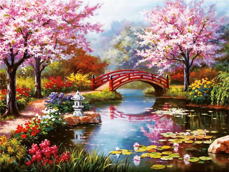 FunBlast FunBlast 5D Diamond Painting Kit 12x16inch Diamond Painting Kit for Adults Kids Suitable for Home Leisure and Wall Decoration Gift for Kids and Adults Six  - Image 1