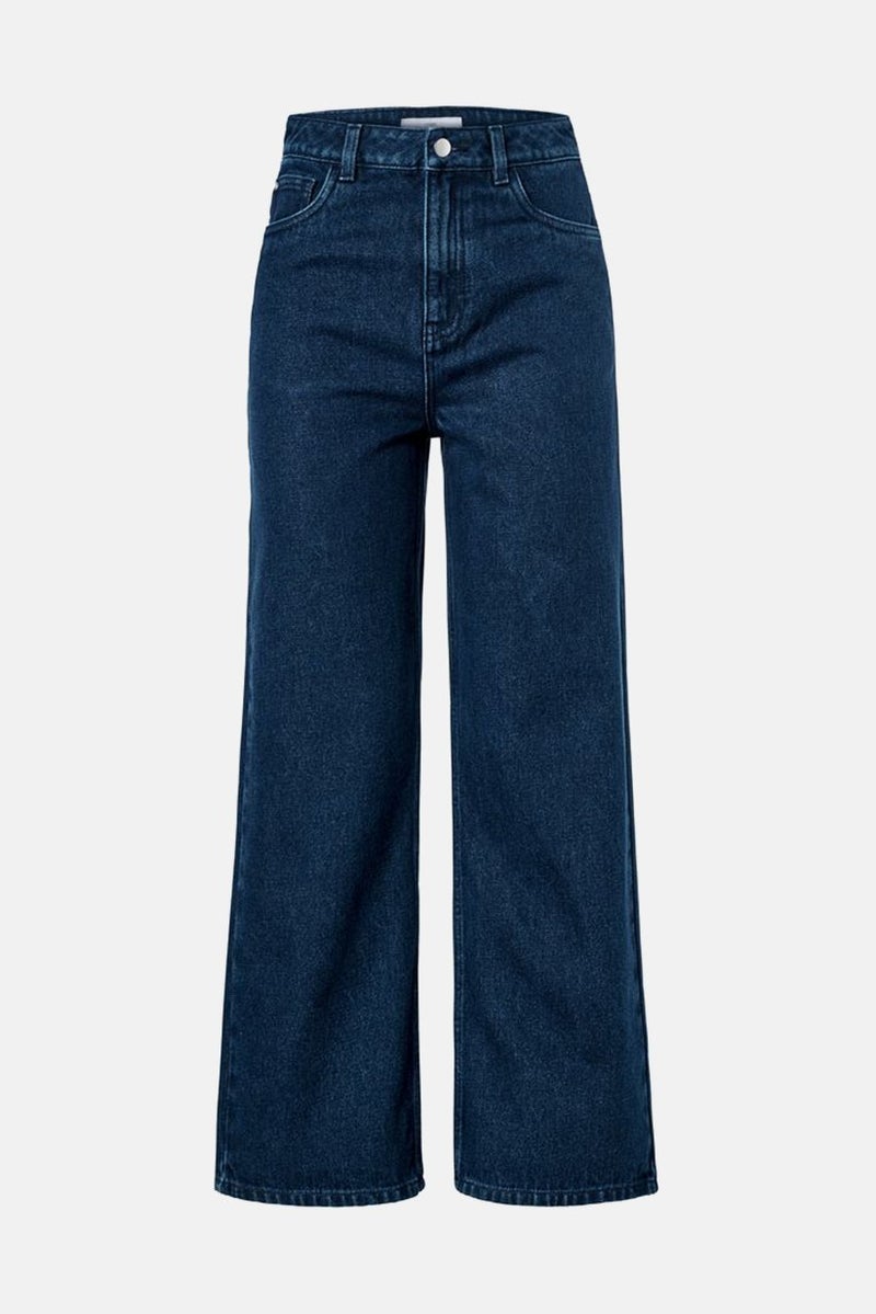 Tchibo جينز نسائي بقصة عادية وساق واسعة، أزرق - Image 3