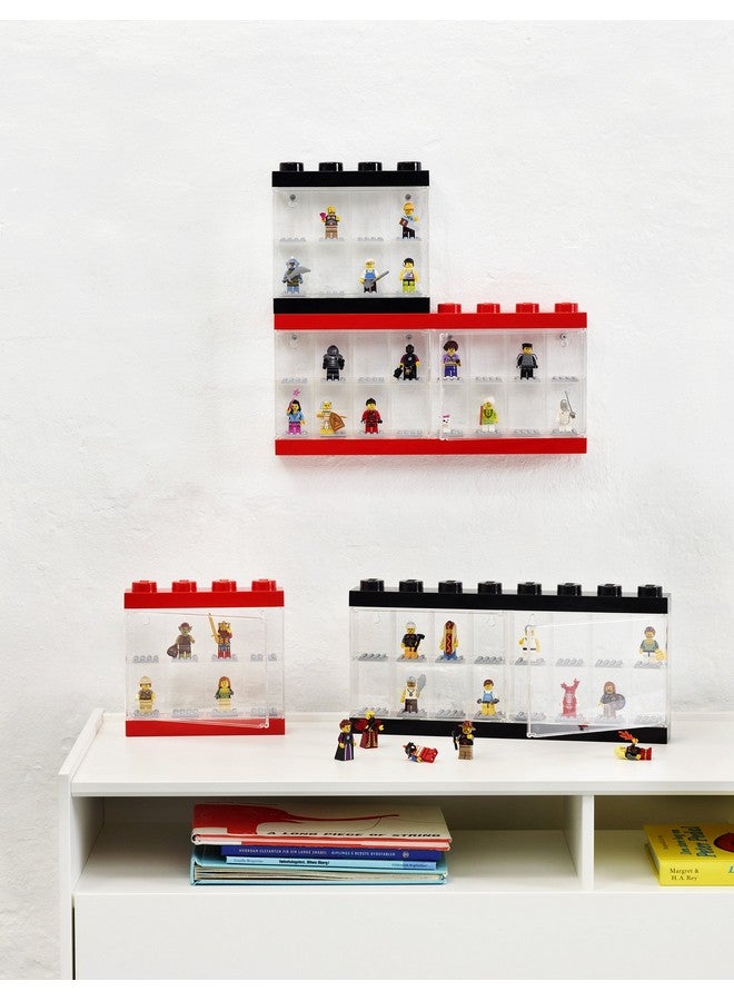 Room Copenhagen Lego Minifigure Display Case Stackable Storage Container For Desktop Or Wall Mounting 15.04 X 7.24In 8 Stud Medium Stone Grey Holds 16 Standard Brick People - Image 3