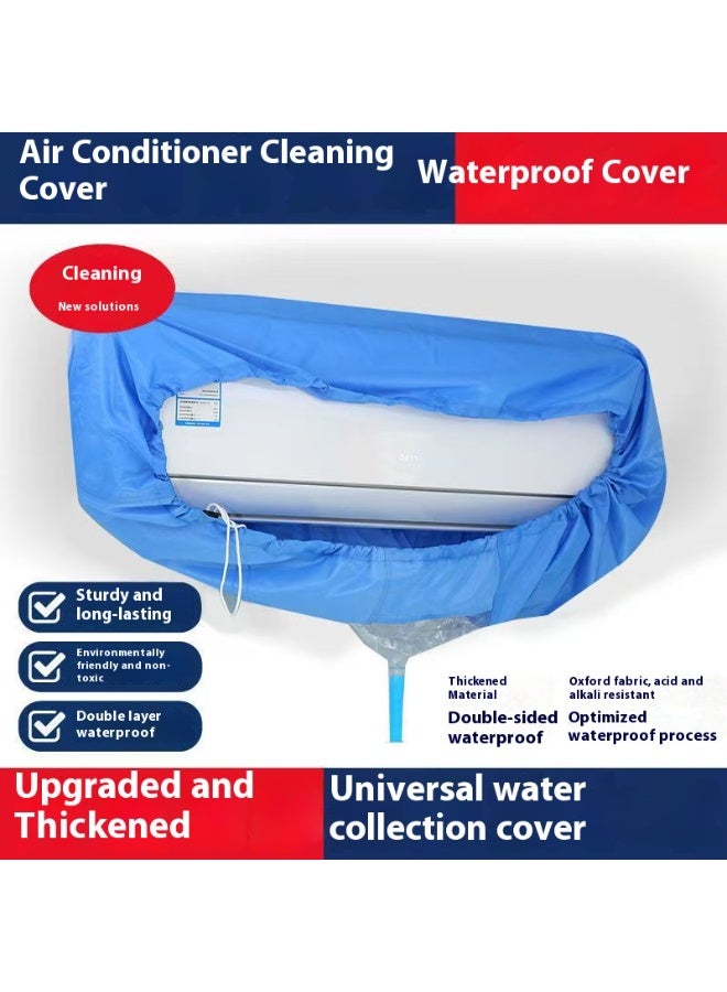 Split Air Conditioner Cleaning Cover, Air Conditioner Waterproof Cover Bag, Air Conditioner Cleaning Kit, Wall Mounted Air Conditioner Service Bag Large Size for 2P-3P with 110.24 Inch Hose - Image 4