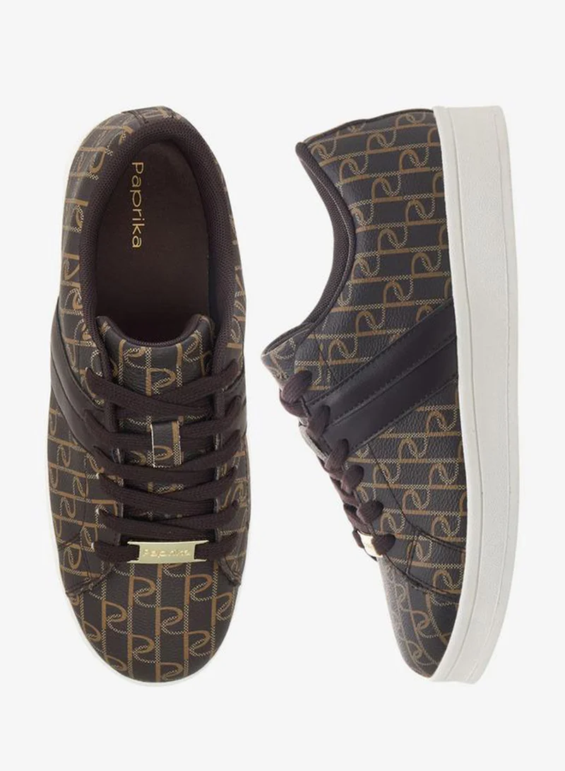 Paprika Women Lace-Up Ankle Sneakers