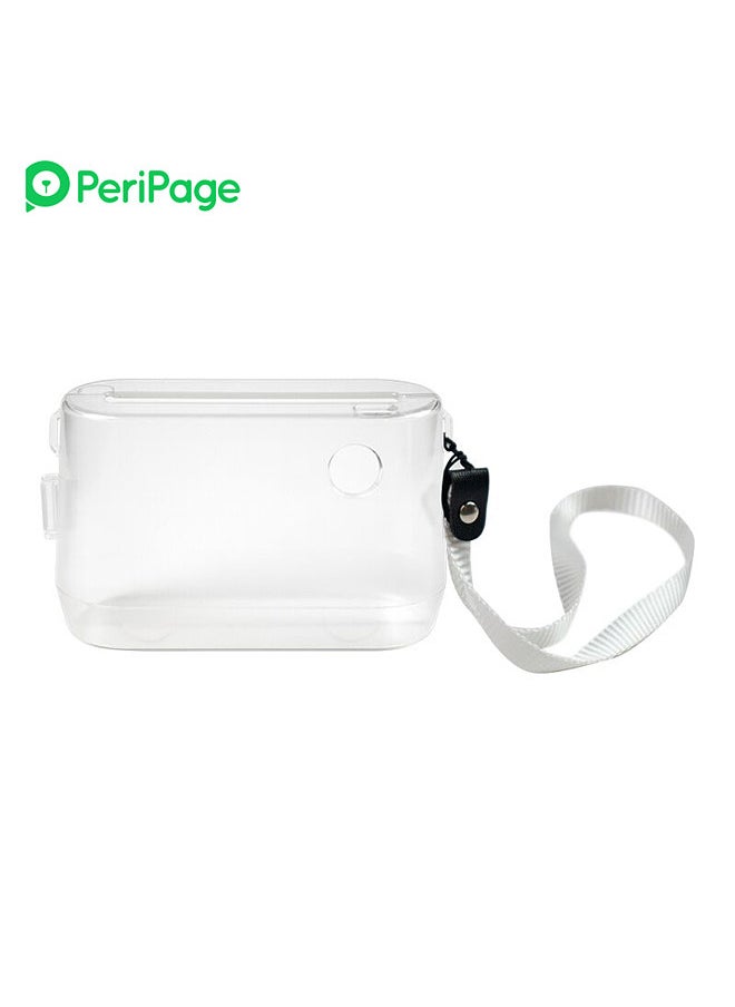 PeriPage Transparent Protective Case Cover with Portable Hand Rope for A9/A9s/A9 Pro/Q9s Mini Pocket BT Thermal Printer Label Maker  - Image 4