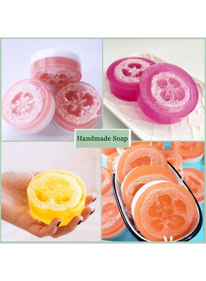 FRTIM Natural Loofah Slices for Soap Making, 20 Pieces Organic Luffa Cuts for DIY Exfoliating Soaps, Homemade Handmade Loofa Soap Supplies - Image 4