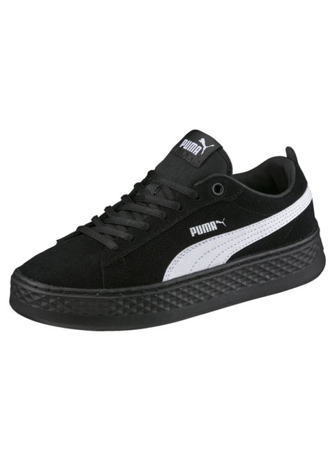 Smash Platform Womens Black Suede Trainers