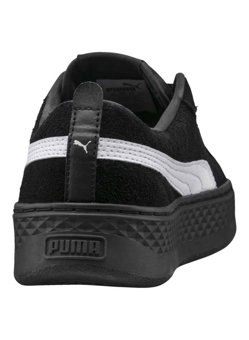 PUMA Smash Platform Womens Black Suede Trainers - Image 3