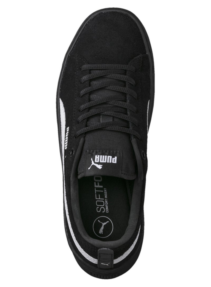PUMA Smash Platform Womens Black Suede Trainers - Image 5