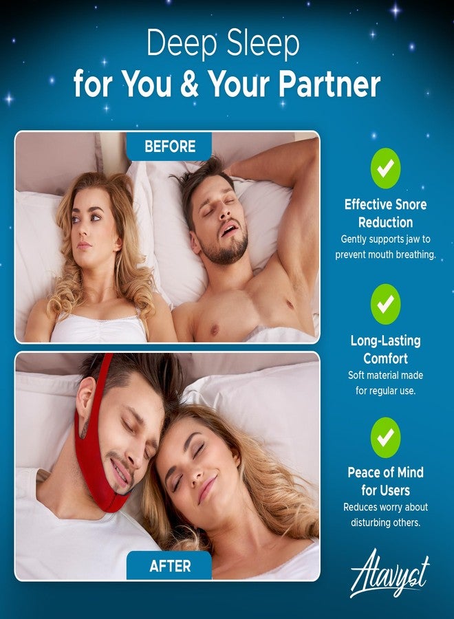 Atavyst Ruby Style - Chin Strap for Sleeping - Chin Strap for CPAP Users - Keep Mouth Closed While Sleeping - Anti Snoring Chin Strap for Men and Women - Snore Stopper - Snoring Solution -Sleep Aid - Image 2