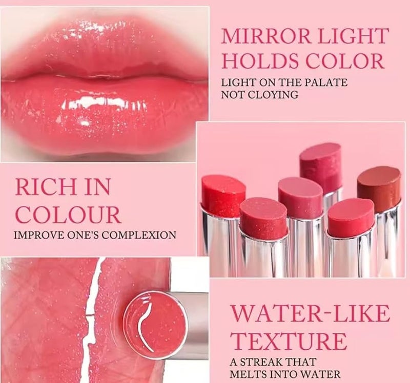 Lip GLOW JUM TINT SHINE LIPSTICK Balm -PLUMPING - Vegan Natural Lip Care Hydrating Moisturizer Lip Butter Balm Stick Private Label Glossy Lipstick (N1) - Image 2