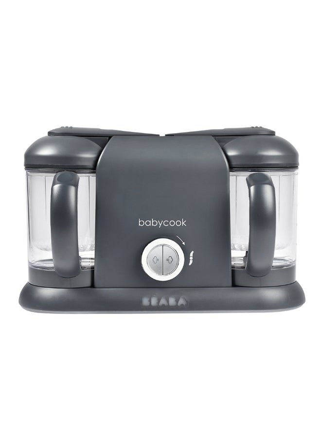 BEABA Babycook Duo 4-In-1 Baby Food Maker And Steamer With Dual Capacity, Dark Grey  - Image 1