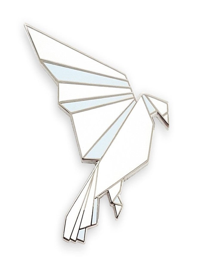 Pinsanity Origami Bird Enamel Lapel Pin - Image 1