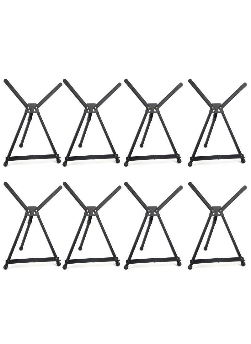 Falling In art Falling in Art Aluminum 15 to 21 Tabletop Easel Display Black Tripod with Rubber Feet Holds Canvas Paintings Books Photos Signs 8 Pack 