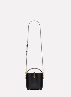 Yves Saint Laurent LE 37 Mini Top Handle u0026 Shoulder Bag – Women's Black Leather YSL Handbag  - Image 2