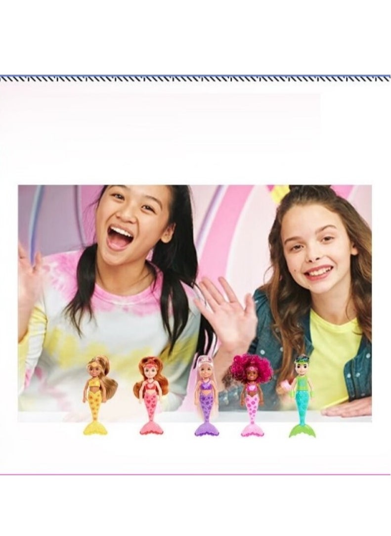 Y&D - 6 Surprises Toy Colour Reveal Doll With Water And Surprise Accessories Colorful Mermaid Collection - Image 1