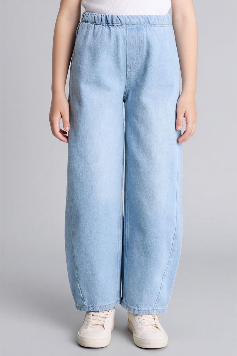 DeFacto Blue Girl Girl Balloon Fit Jeans Casual - Image 3