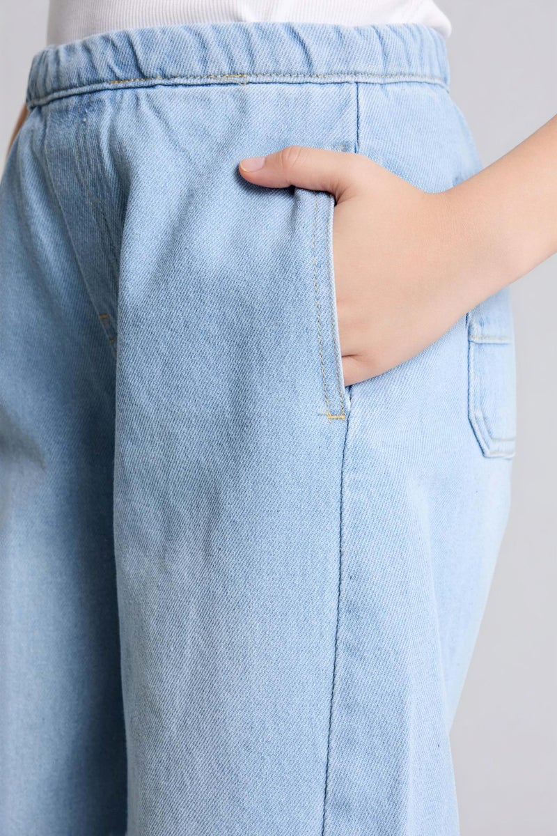 DeFacto Blue Girl Girl Balloon Fit Jeans Casual - Image 4