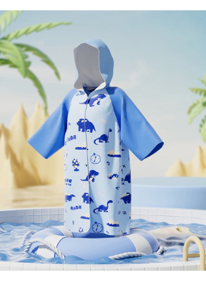 YouYou Children's Swimming Towel Cape Bathrobe For Boys And Girls, Wearable Absorbent Towel, Portable Beach Towel - Image 1