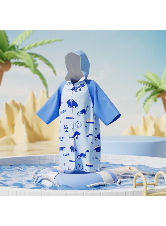 YouYou Children's Swimming Towel Cape Bathrobe For Boys And Girls, Wearable Absorbent Towel, Portable Beach Towel - Image 3