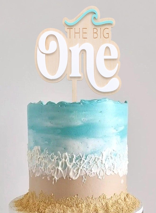 بيديد غطاء كعكة عيد الميلاد الأول الكبير - موضوع أمواج المحيط لعيد الميلاد الأول، غطاء كعكة بموضوع أمواج المحيط الكبير، زينة كعكة الصيف (أمواج المحيط) - Image 3