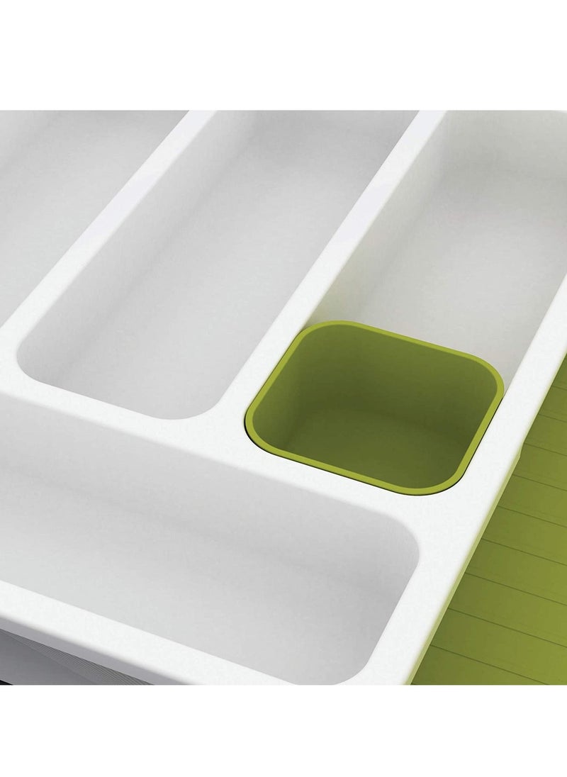 Drawer Store Adjustable Kitchen Drawer Organizer White/Green  - Image 4