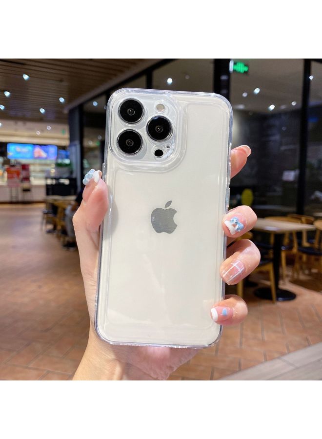 Suitable For Apple 17promax Transparent Mobile Phone Case Iphone16tpu Anti-fall 15 Space All-inclusive 13 Protective Cover