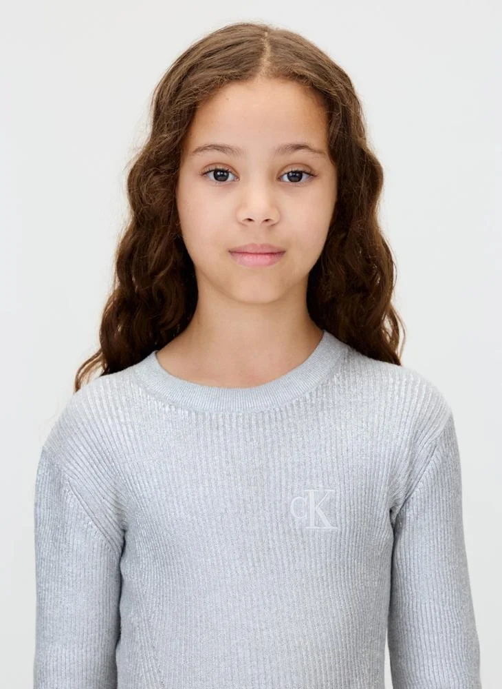 Calvin Klein Jeans  Youth Logo Mini Sweater Dress for Women | Best Price UAE