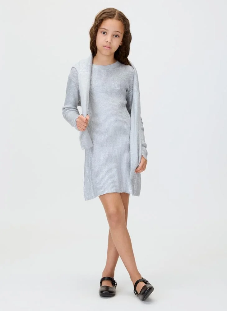 Calvin Klein Jeans  Youth Logo Mini Sweater Dress for Women | Best Price UAE