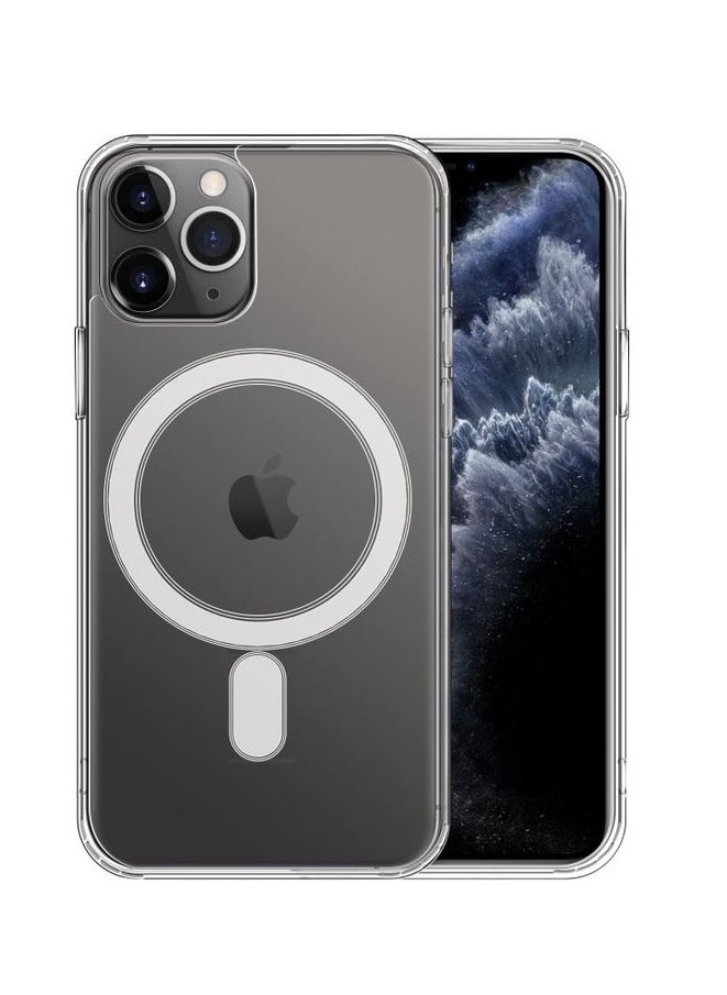 Magsafe Case for iPhone 11 Pro Max Magsafe Clear Cover Magnetic Wireless Charging Support, Shockproof Protection, Scratch-Resistant for iPhone 11 Pro Max - Clear
