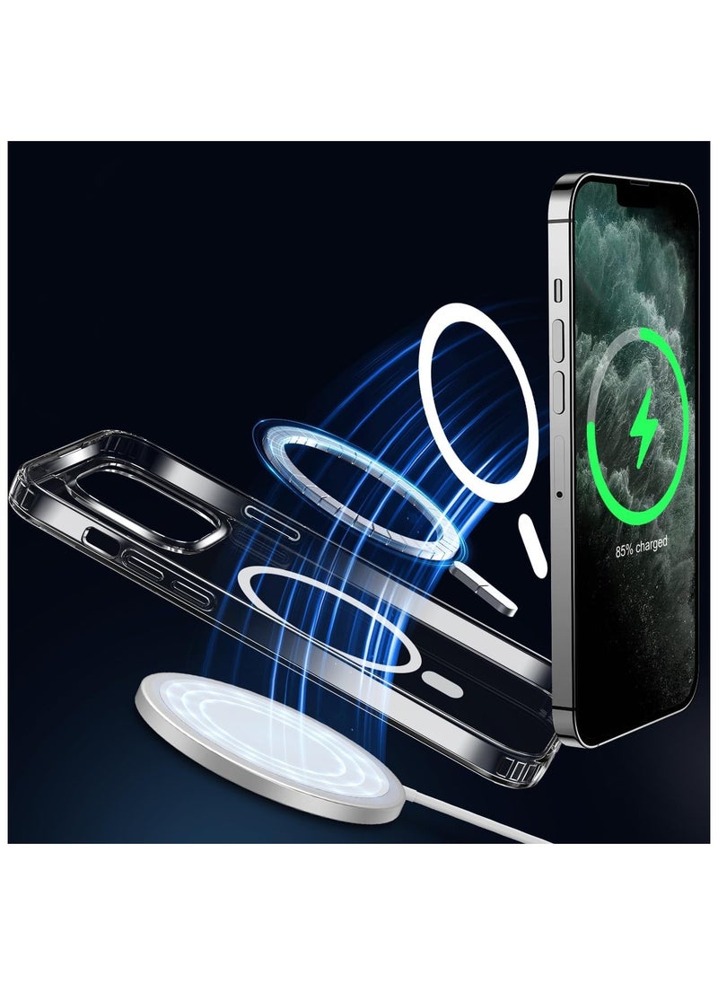 Magsafe Case for iPhone 11 Pro Max Magsafe Clear Cover Magnetic Wireless Charging Support, Shockproof Protection, Scratch-Resistant for iPhone 11 Pro Max - Clear