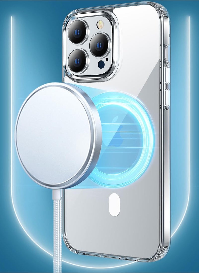 Magsafe Case for iPhone 11 Pro Max Magsafe Clear Cover Magnetic Wireless Charging Support, Shockproof Protection, Scratch-Resistant for iPhone 11 Pro Max - Clear