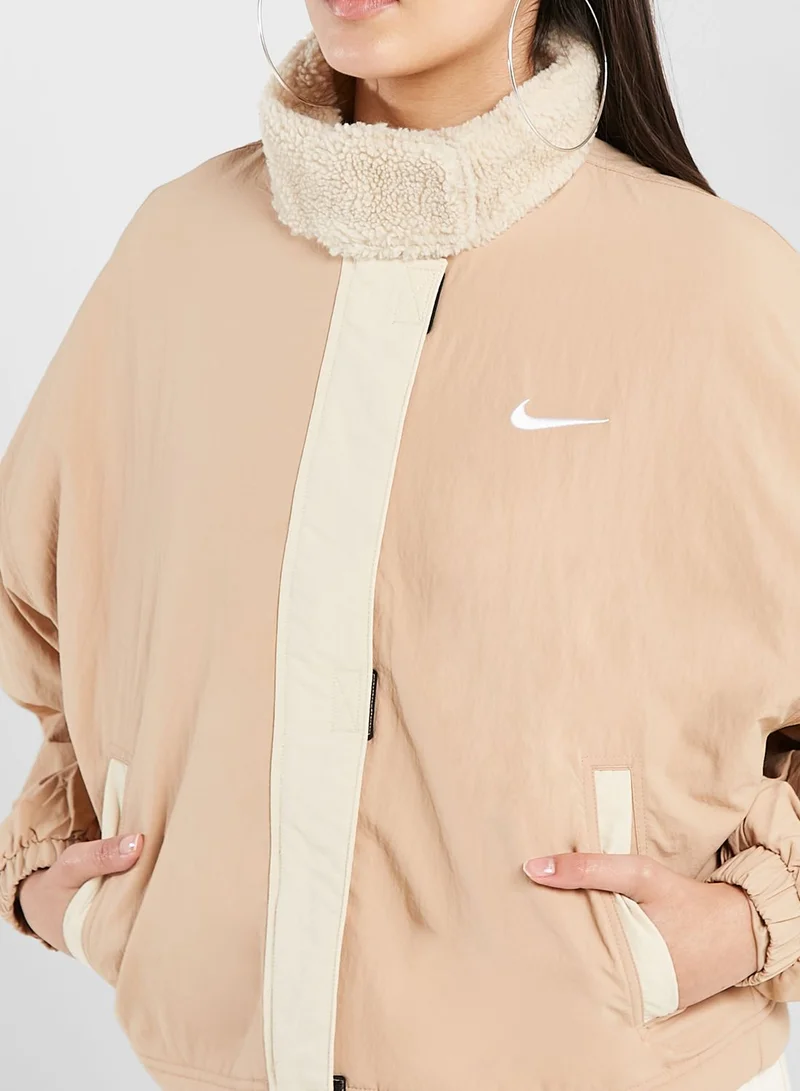 Nike Nsw Essential Woven Sherpa Jacket