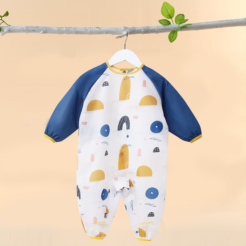 Baby thin coverall sleeping bag spring and summer childrens anti-kick clothes winter baby split leg anti-dressing waterproof anti-dirty four seasons Sunset seagull 