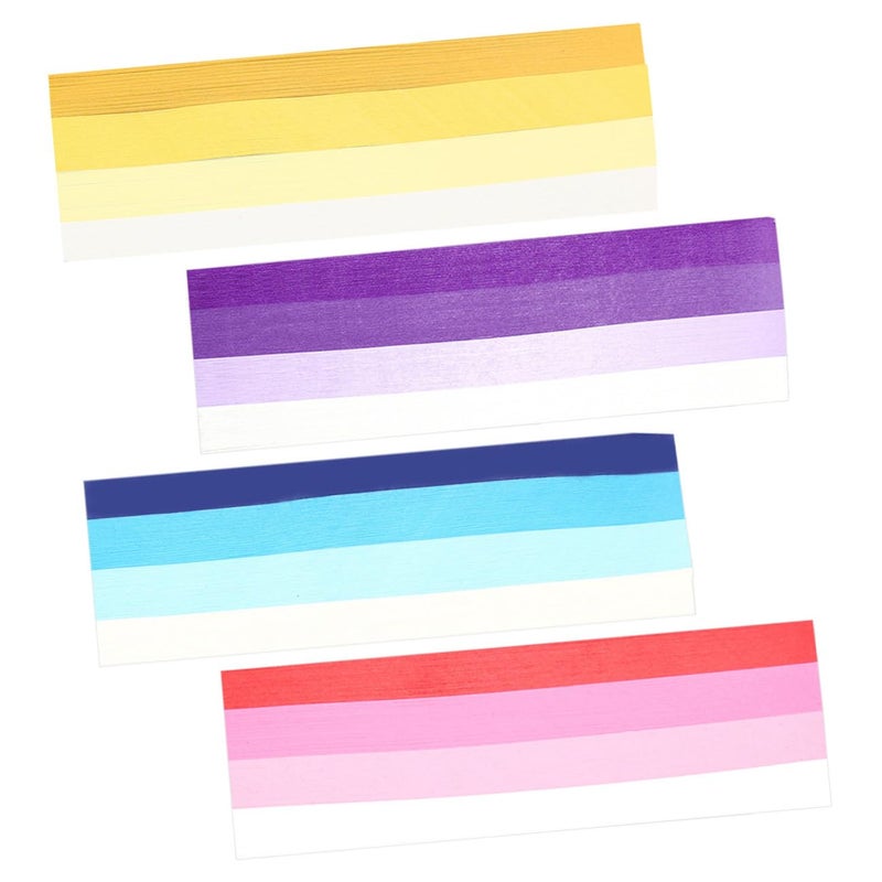 Gradient Color Origami Star Paper Strips DIY 2160 Pcs Craft For Birthday Festival Decoration - Image 2