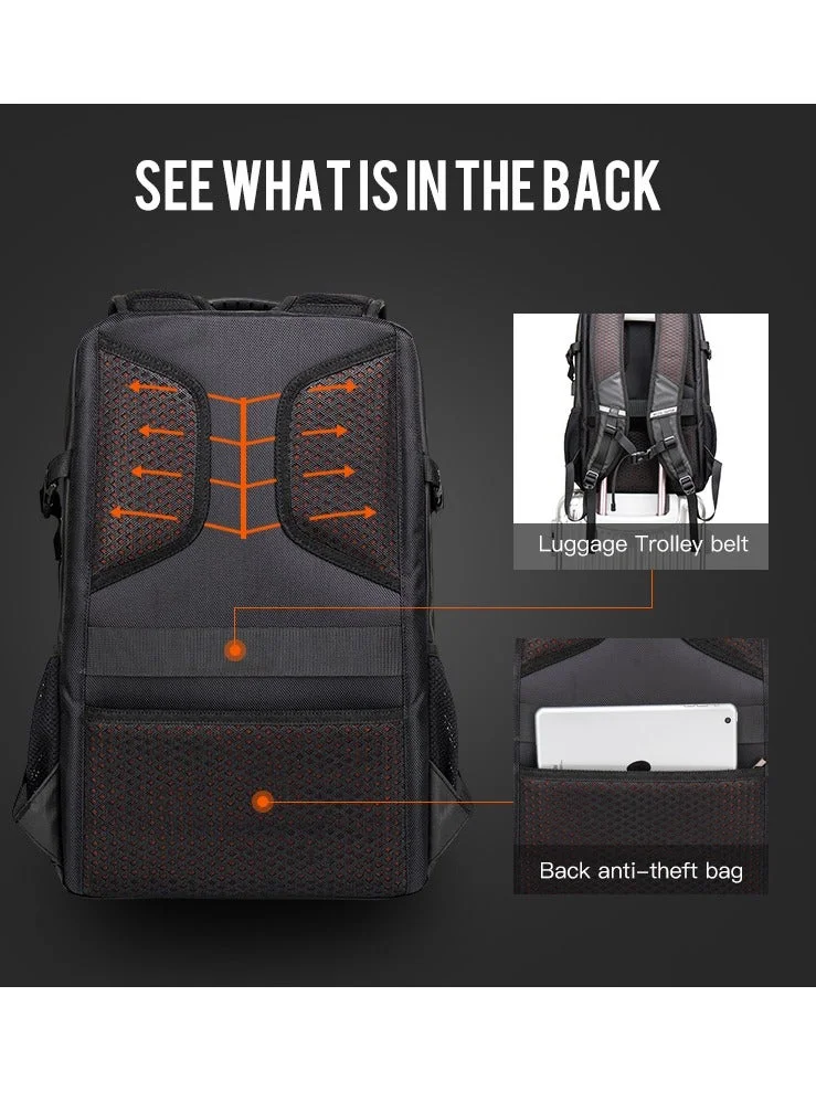 Arctic Hunter Blue Laptop Backpack for Unisex 28L Travel Backpack with 15.6-inch Laptop Pocket Compartment Business Backpack with Power Bank USB Port Water Resistant Premium Office Backpack, B00387, Blue  | Best Price UAE