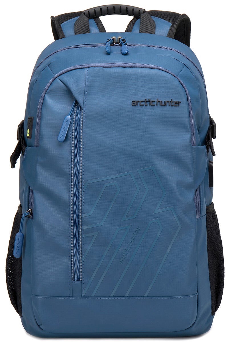 ARCTIC HUNTER Laptop Backpack for Unisex 28L Travel Backpack with 15.6-inch Laptop Pocket Compartment Business Backpack with Power Bank USB Port Water Resistant Premium Office Backpack, B00387, Blue - Image 4