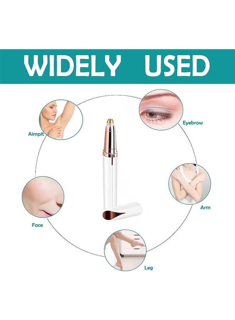 ماكينة تشذيب حواجب كهربائية لإزالة شعر الوجه قابلة لإعادة الشحن - Image 4