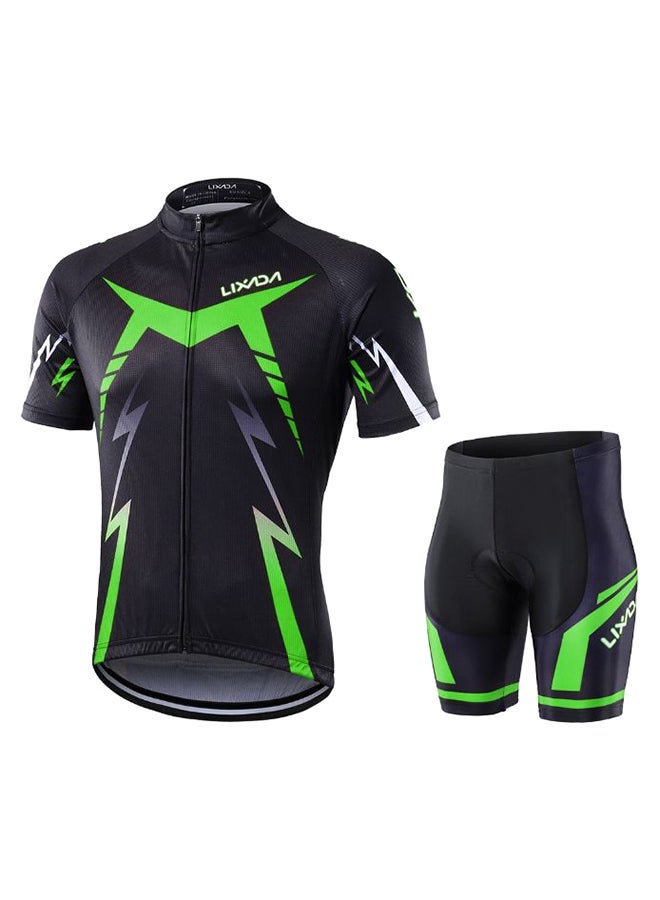 NIBEMINENT Cycling Cloth Set Shirt Shorts Bicycle Short Sleeve 32*2*27.5cm  - Image 1