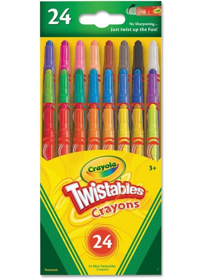 Crayola Mini Twistable Crayons 24 in a Box (Pack of 4) 96 Crayons in Total