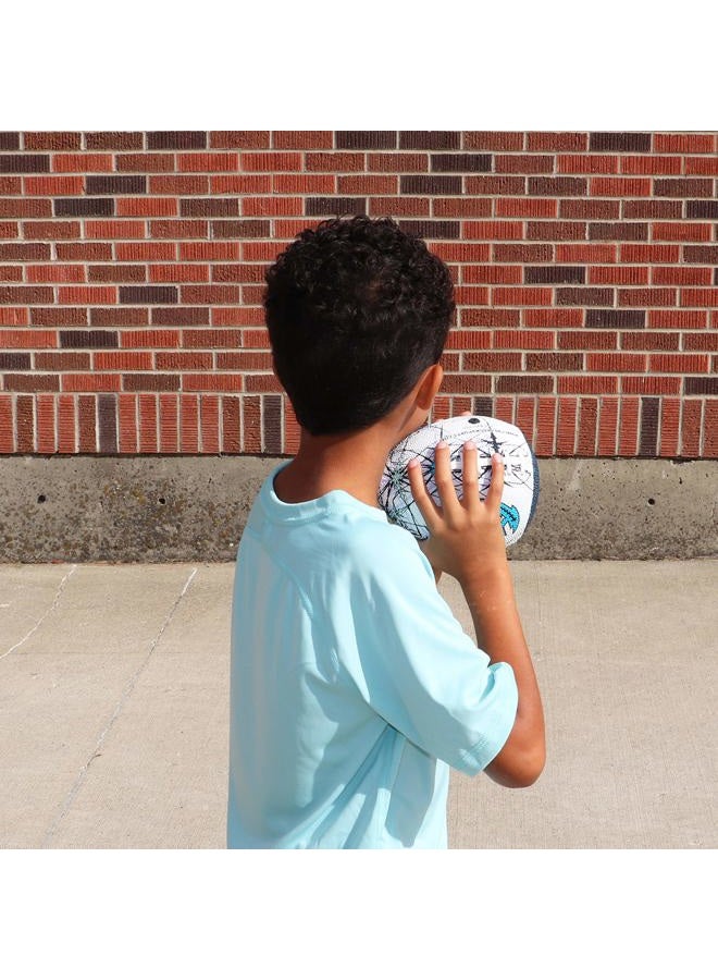 Passback Peewee Rubber (Blue) Football, Ages 4-8, Elementary Training Football - Image 5