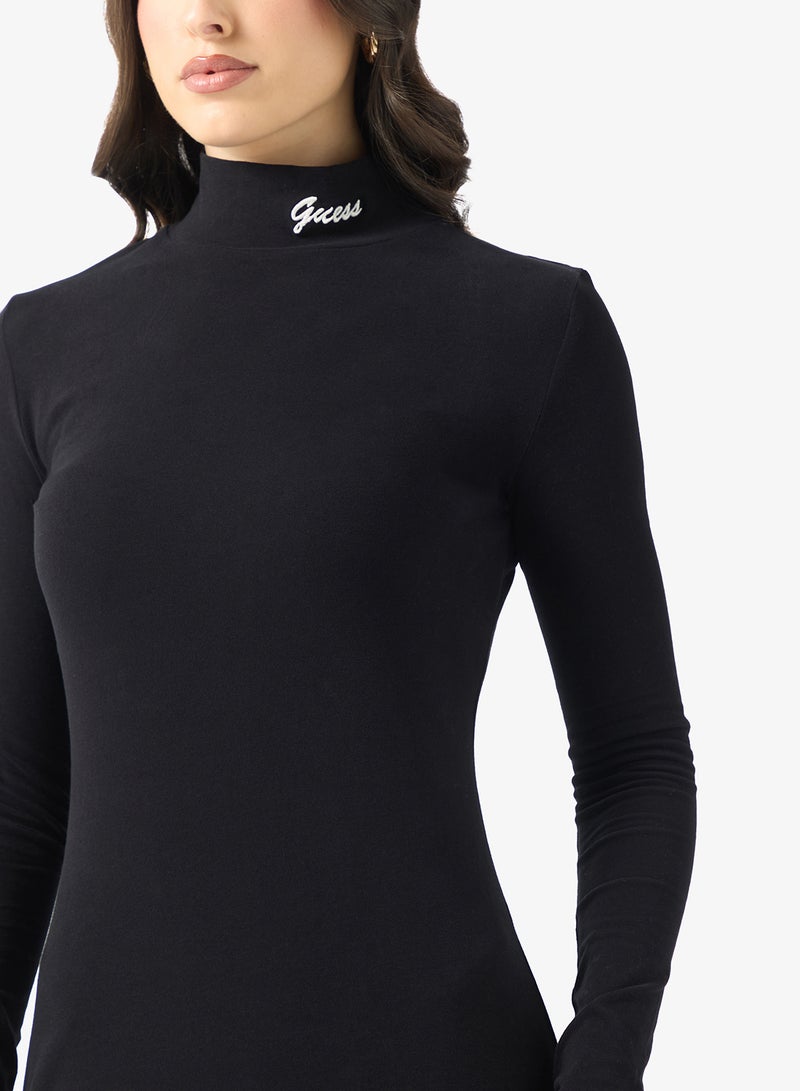 GUESS Alba High Neck Long Sleeve Mini Dress - Image 3