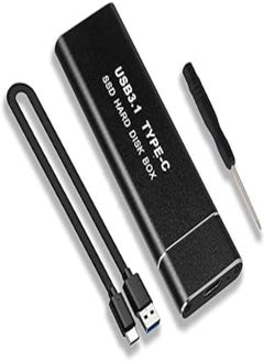 Generic M.2 NVME Enclosure Aluminium NVMe Enclosure USB 3.1 Gen 2 to PCI-e, External Solid State Drive Adapter Type C Thunderbolt Hard Drive Enclosure, UASP Supported Compatible with Size 2230, 2242, 2260, 