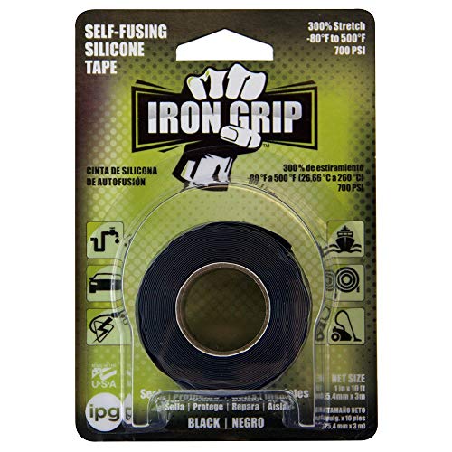 IPG شريط سيليكون ذاتي الالتصاق من IPG Iron Grip، 1" × 10 قدم، أسود (لفة واحدة) - Image 5
