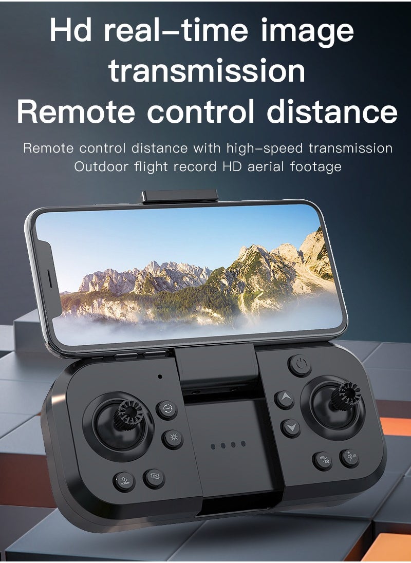 AROAQ - S150 Drone, Obstacle Avoidance RC Drone With Dual HD Camera, Beginner Friendly Folding Drone With 90 Degree Adjustable Camera, Durable Quadcopter With Speed Adjustment, (Black, 2 Batteries) - Image 1