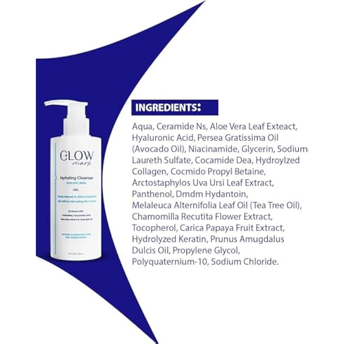 glowmark Cleanser For Dry Skin 200 ml With Guasha Gift - Image 5