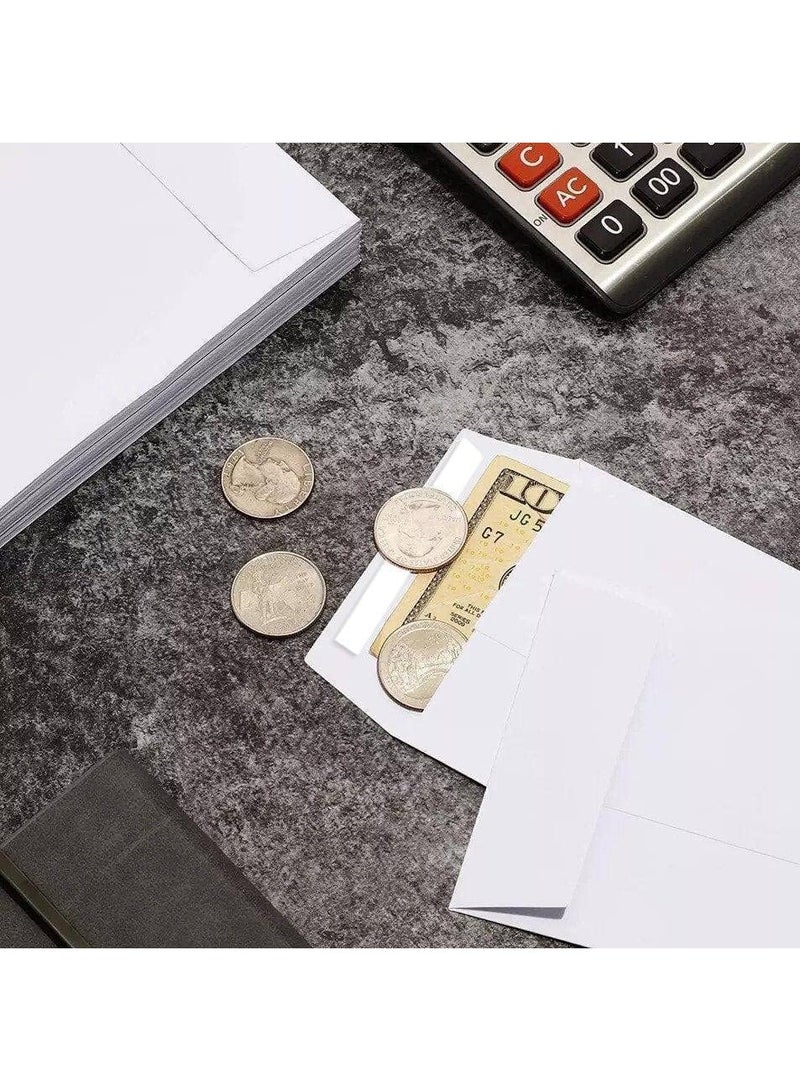 MARKQ (4500) أظرف عملة بيضاء 6” × 4” أظرف كرافت ذاتية اللصق للبذور للأغراض الصغيرة، الأجور، الملاحظات، الخرز، الحديقة، المكتب - Image 2